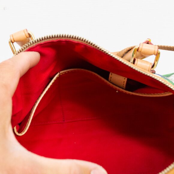 Dooney & Bourke Hydrangea Monogram Dome Zip Satchel - Picture 6 of 11